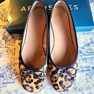 Aerosoles Catalina Leopard print ballet flat sz 9.5 m Flex Comfort